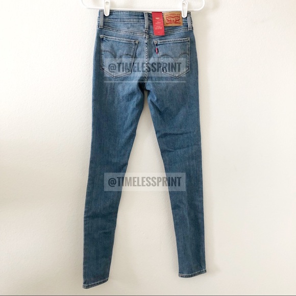 Levi’s Women 711 Skinny Blue Jeans - Picture 4 of 4
